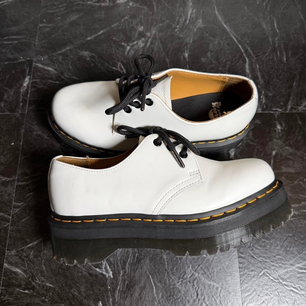 Dr. Martens 1461 Quad Leather Platform Shoes Women's 8 (Men's 7)